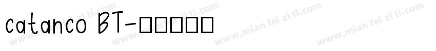 catanco BT字体转换